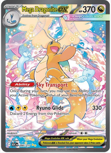 Mega Dragonite ex – Ascended Heroes – 290/217 – Near Mint