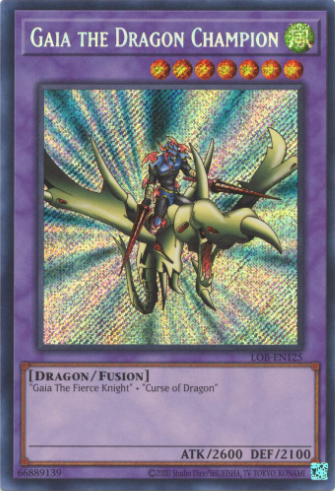 Gaia the Dragon Champion – Legend of Blue Eyes White Dragon (25th Anniversary Edition) – LOB-EN125 – Near Mint