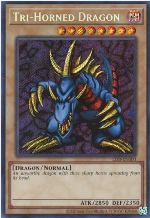 Tri-Horned Dragon (LOB-EN000) – Legend of Blue Eyes White Dragon (25th Anniversary Edition) – LOB-EN000 – Near Mint