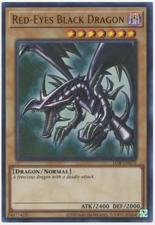 Red-Eyes Black Dragon – Legend of Blue Eyes White Dragon (25th Anniversary Edition) – LOB-EN070 – Near Mint