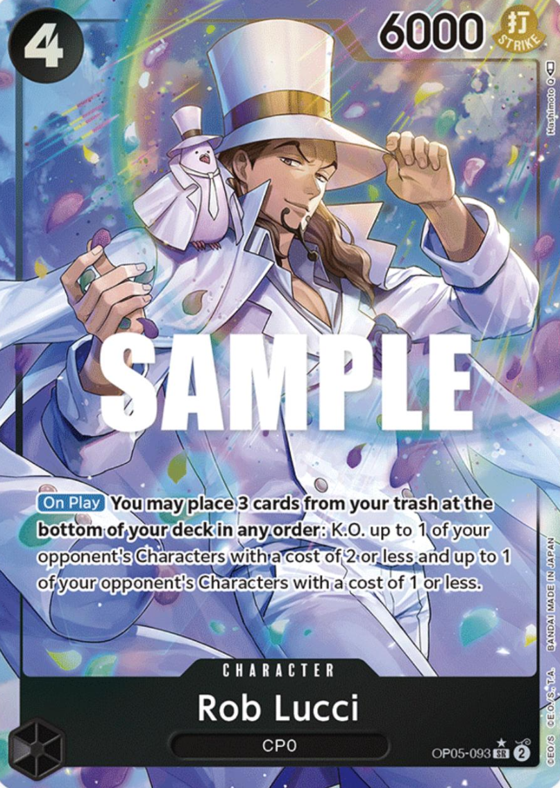 Rob Lucci (093) (Alternate Art) – Awakening of the New Era – OP05-093 – Near Mint
