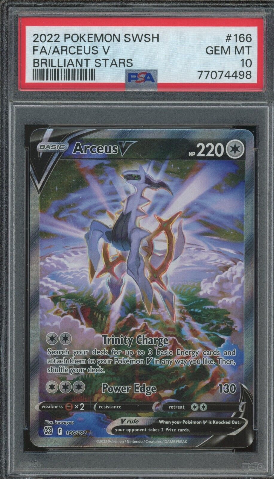 Pokemon Arceus V | Brilliant Stars | PSA 10